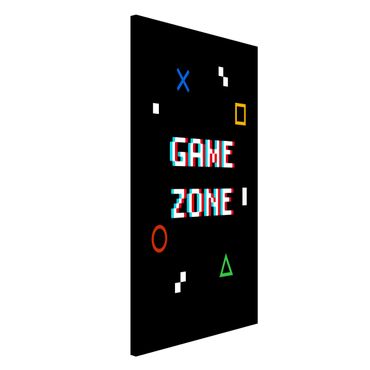 Tableau magnétique - Pixel Text Game Zone - Format portrait 3:4