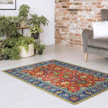 Tapis - Splendid Persian Rug In Blue And Red