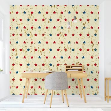 Papier peint - Repeat Pattern With Stars