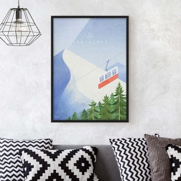 Framed poster - Tourism Campaign - Les Alpes
