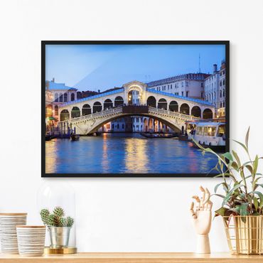 Poster encadré - Rialto Bridge In Venice