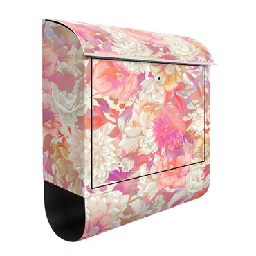 Letterbox - Pink Blossom Dream With Roses