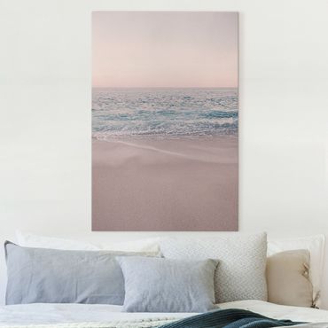 Tableau sur toile - Reddish Golden Beach In The Morning