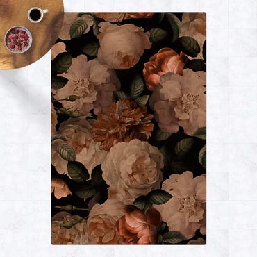 Tapis en liège - Red Roses With White Roses - Format portrait 2:3