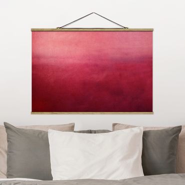 Tableau en tissu avec porte-affiche - Red Desert - Format paysage 3:2