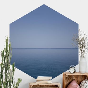 Papier peint hexagonal autocollant avec dessins - Calm Ocean At Dusk