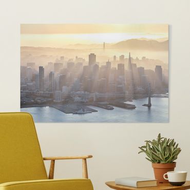 Impression sur toile - Dawn In San Francisco