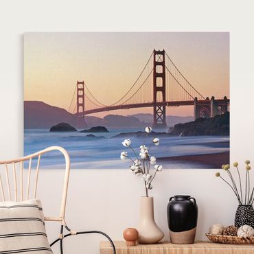 Tableau sur toile naturel - San Francisco Romance - Format paysage 3:2