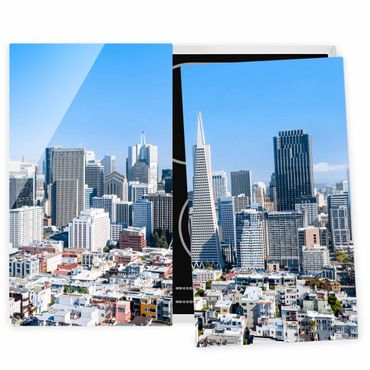 Cache plaques de cuisson - San Francisco Skyline