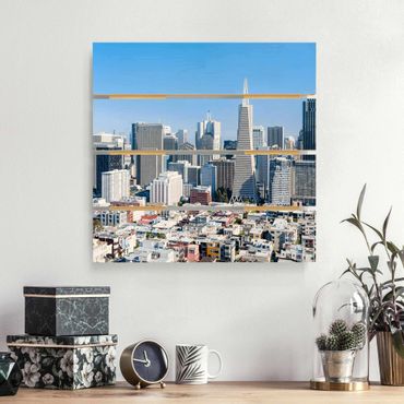 Impression sur bois - San Francisco Skyline