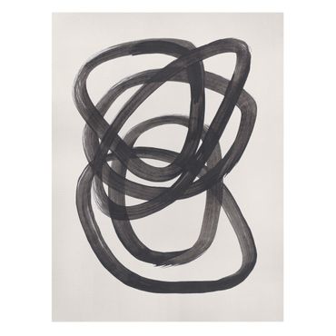 Impression sur toile - Black Spirals