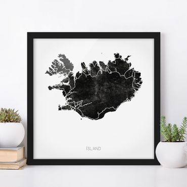 Framed poster - Black Iceland