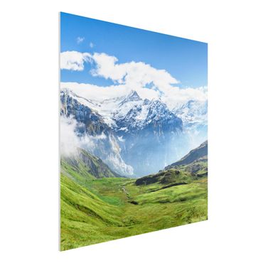 Impression sur forex - Swiss Alpine Panorama - Carré 1:1