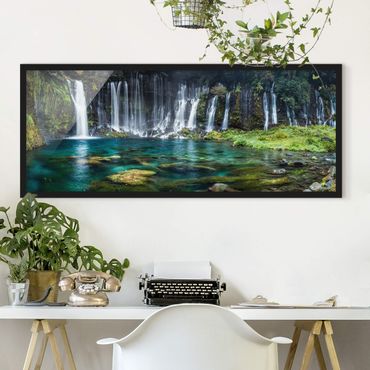 Framed poster - Shiraito Waterfall