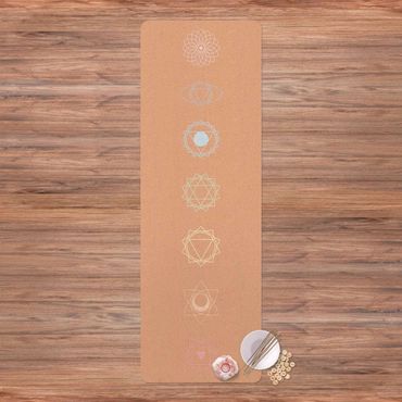 Tapis de yoga - Seven Chakras Pastel