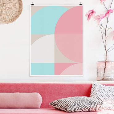 Poster - Scandinavian Shapes In Pastel ll