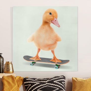 Impression sur toile - Skate Duck