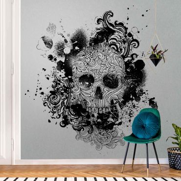 Metallic wallpaper - Skull