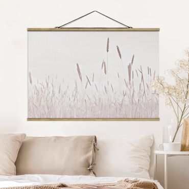 Tableau en tissu avec porte-affiche - Summerly Reed Grass - Format paysage 3:2