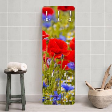 Porte-manteau - Summer Meadow With Poppies And Cornflowers