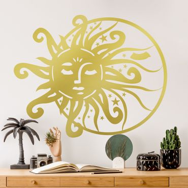 Sticker mural - Sun & Moon