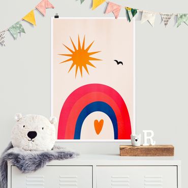 Poster reproduction - Sunshine And Rainbow - 2:3