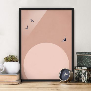 Poster encadré - Sunset In Pink