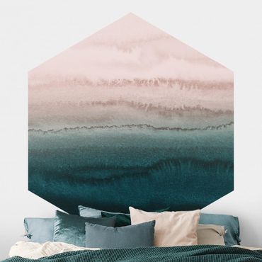 Papier peint hexagonal autocollant avec dessins - Play Of Colours Sound Of The Ocean