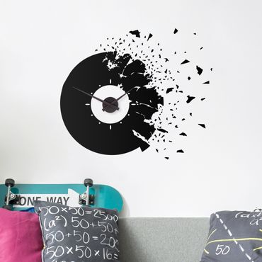 Sticker mural horloge - Splitting vinyl