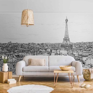 Metallic wallpaper - City Study - Paris