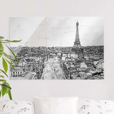 Tableau en verre - City Study - Paris