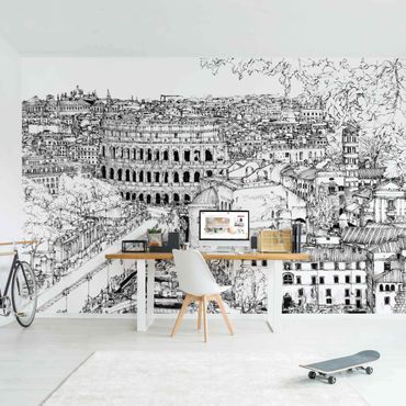 Papier peint - City Study - Rome