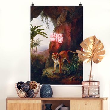 Poster reproduction - Stay Wild Tiger - 2:3
