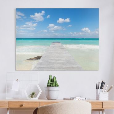 Impression sur toile - Landing Stage Into The Ocean