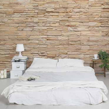Papier peint - Asian Stonewall - High Bright Stonewall Made Of Cosy Stones