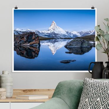 Poster - Stellisee Lake In Front Of The Matterhorn