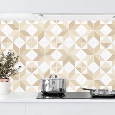 Revêtements muraux pour cuisine - Star Shaped Tiles - Beige