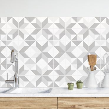 Revêtements muraux pour cuisine - Star Shaped Tiles - Grey