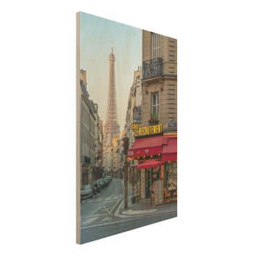 Tableau en bois - Streets Of Paris