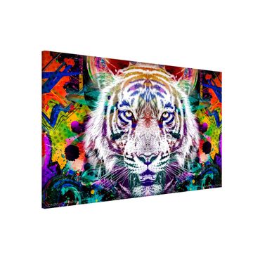 Tableau magnétique - Street Art Tiger - Format paysage 3:2