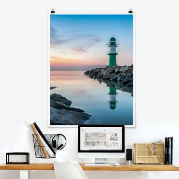 Poster - Sunset at the Lighthouse