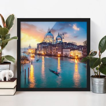 Framed poster - Sunset in Venice