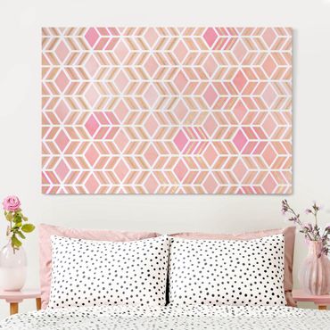 Tableau sur toile - Take the Cake Gold und Rose