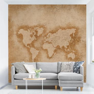 Papier peint - Antique World Map