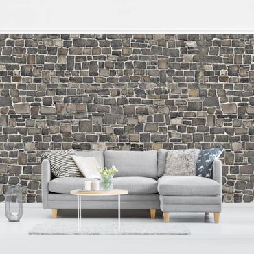 Papier peint - Quarry Stone Wallpaper Natural Stone Wall