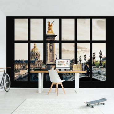 Papier peint - Window Pont Alexandre Paris