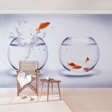 Papier peint - Flying Goldfish