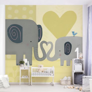 Papier peint - Mum And I - Elephants