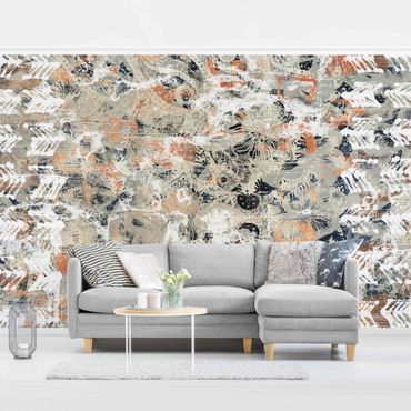 Walpaper - Teracotta Collage II