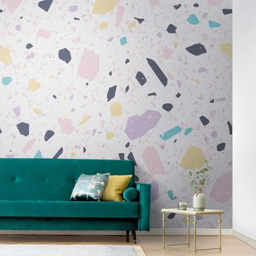 Metallic wallpaper - Terrazzo Pattern Capri
